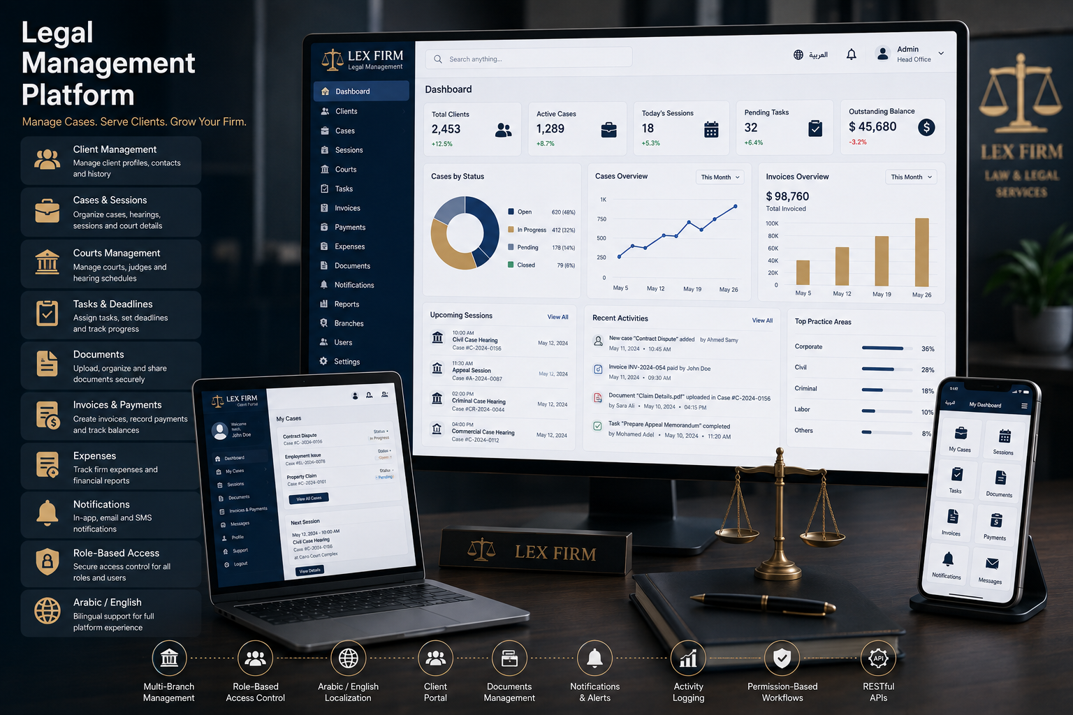 LexOffice – Legal Office Management System